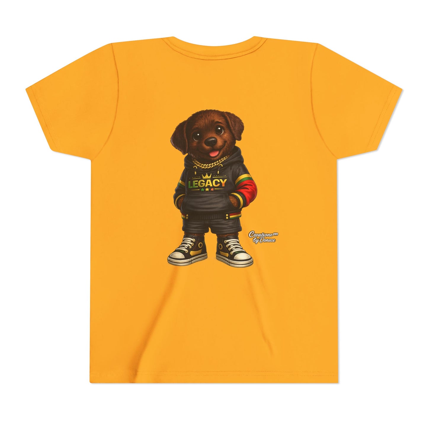 Youth Tee — Cute Rottweiler Puppy in 'Legacy' Hoodie Kids T‑Shirt