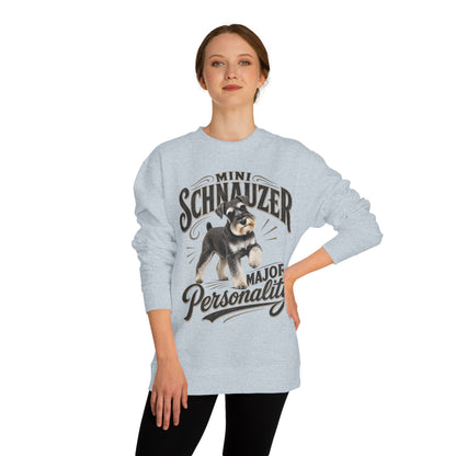 Mini Schnauzer Sweatshirt — "Major Personality" Dog Lover Crewneck