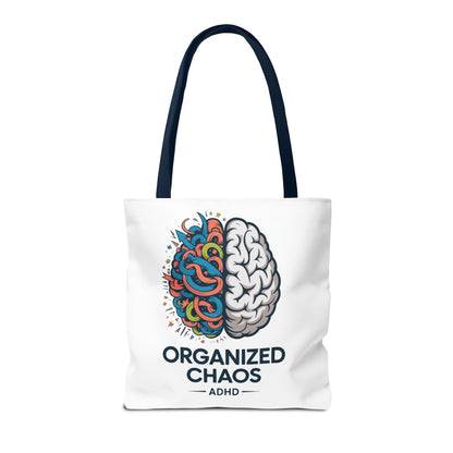 ADHD Tote Bag — "Organized Chaos" Brain Design