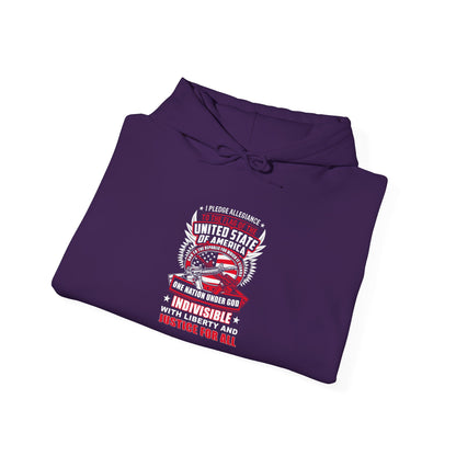 I Pledge Allegiance To the Flag of the of America The Reporlic for Which It Stands One Nation Under God Indivisible With Liberty and Justice for All Hoodie