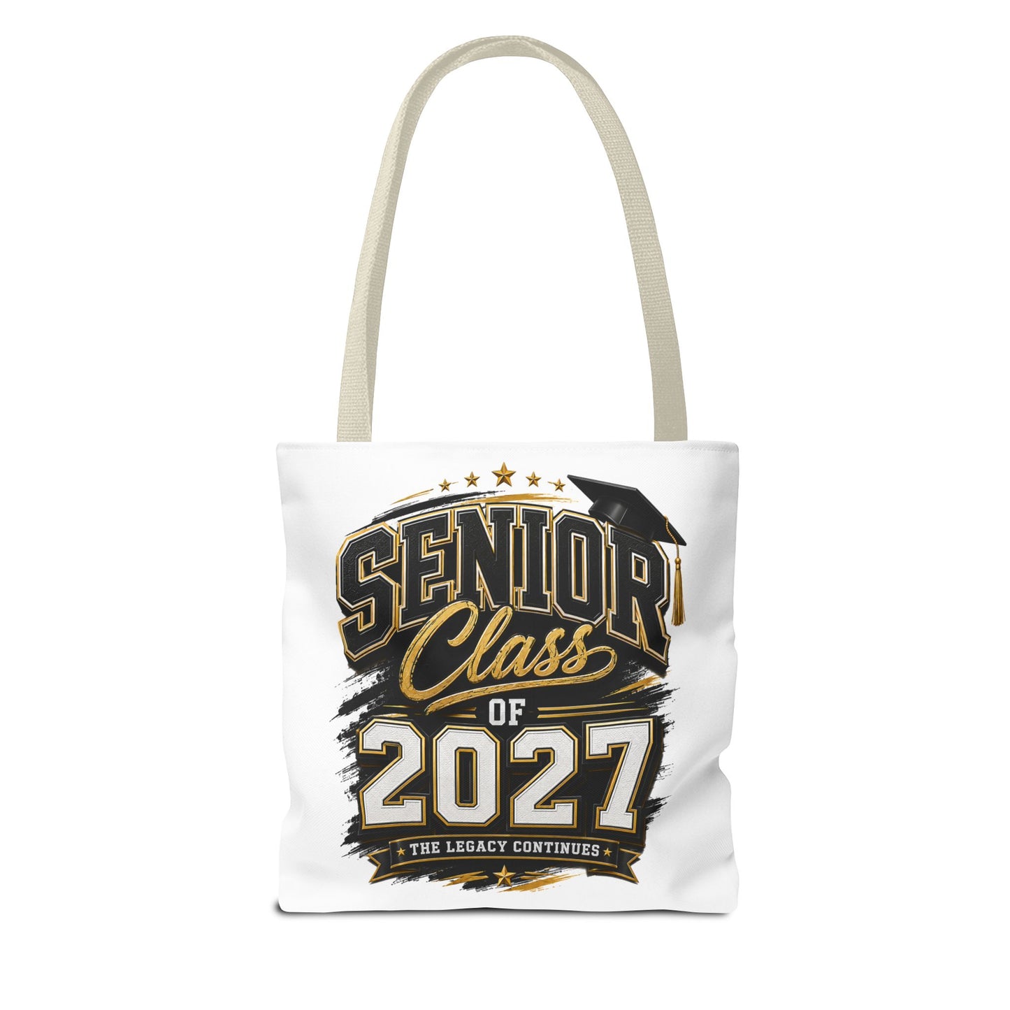 Senior Class of 2027 Tote Bag – Graduation Gift Tote with Cap Graphic