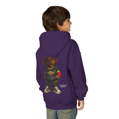 Youth Hoodie — 'Legacy' Streetwear Puppy Graphic Sweatshirt