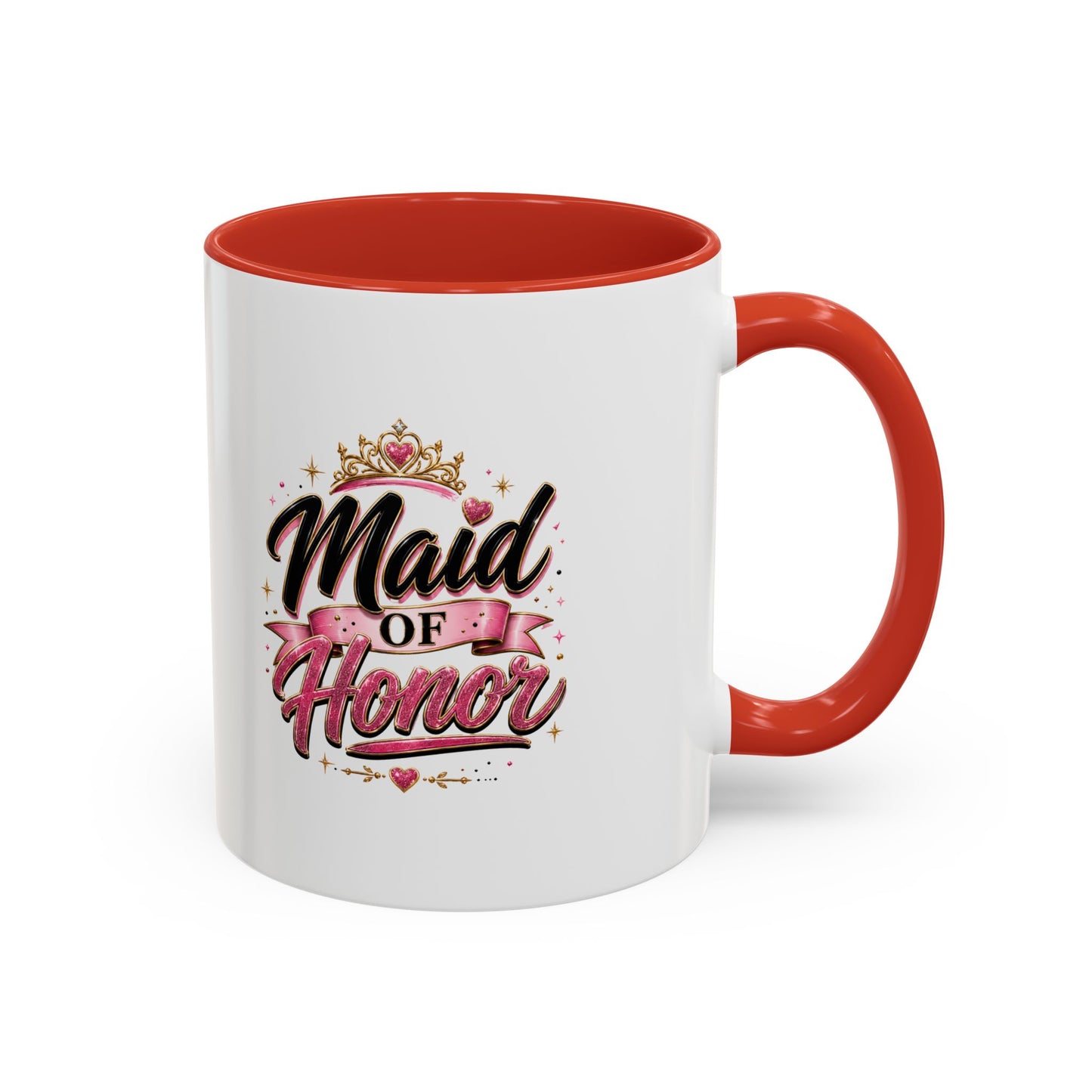 Maid of Honor Accent Coffee Mug — Bridal Party Gift (11/15oz)