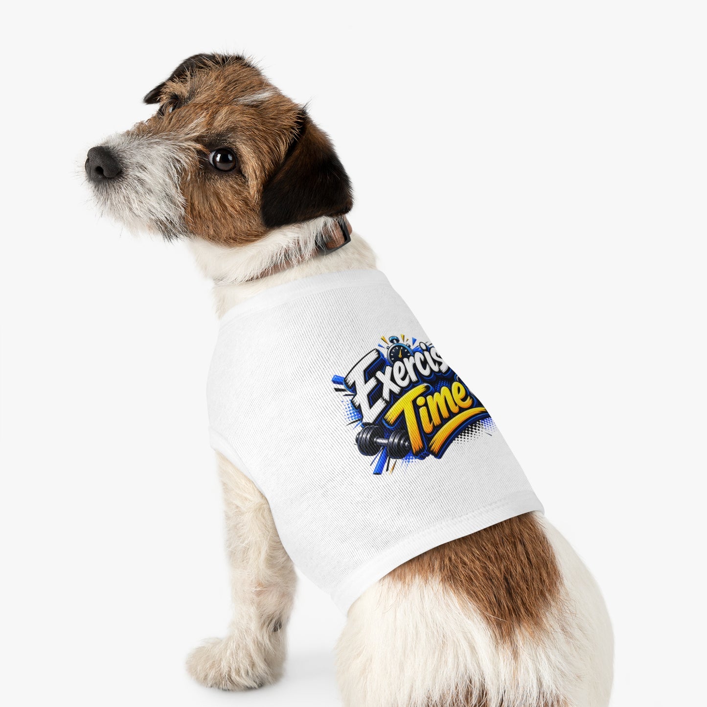 Exercise Time Pet Tank Top — Funny Workout Dog Shirt