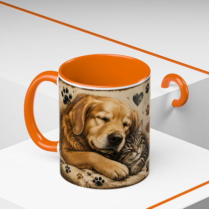 Coffee Mug – "A House Is Not A Home Without Paws" Pet Lover Accent Mug