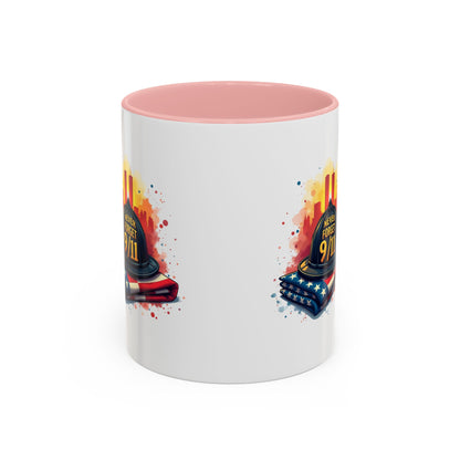 Never Forget 9/11 Memorial Accent Coffee Mug