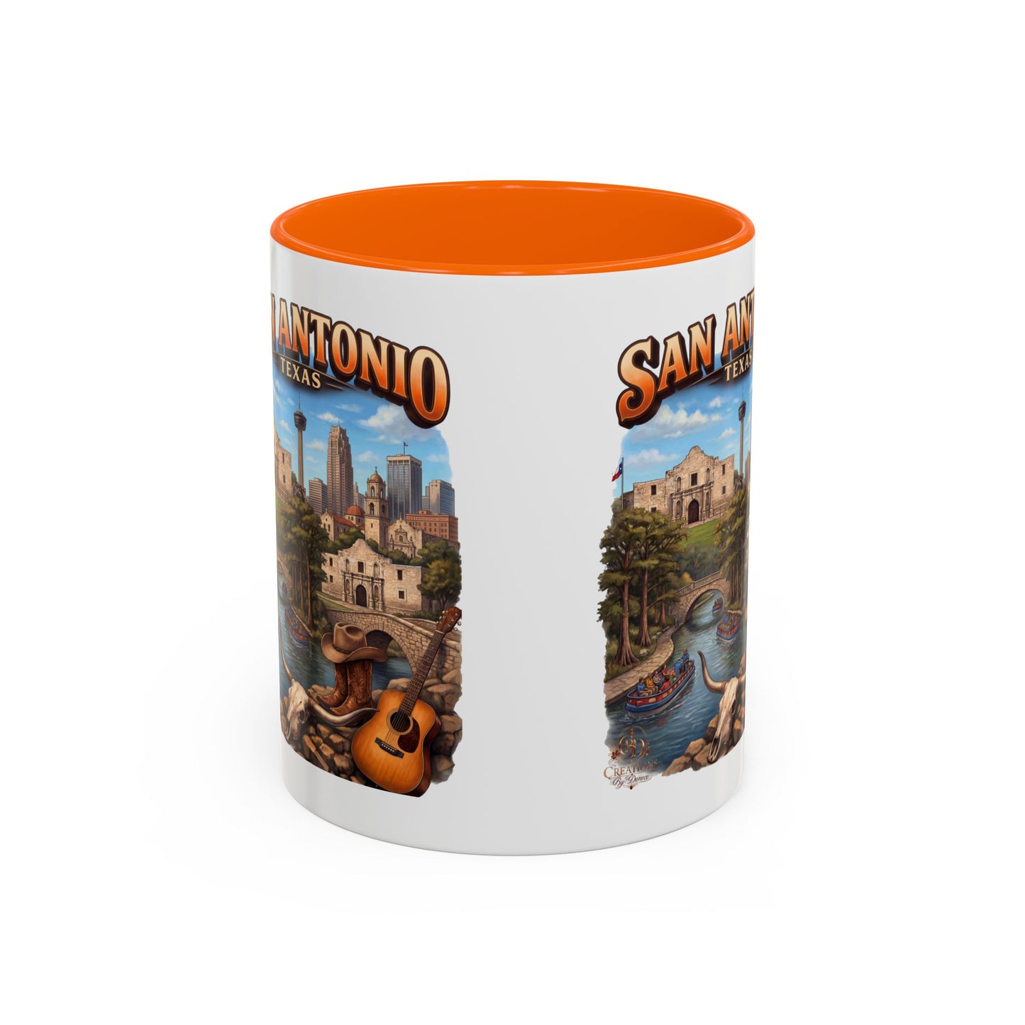 San Antonio Souvenir Coffee Mug – Texas Riverwalk Scenic Accent Mug (11/15oz)