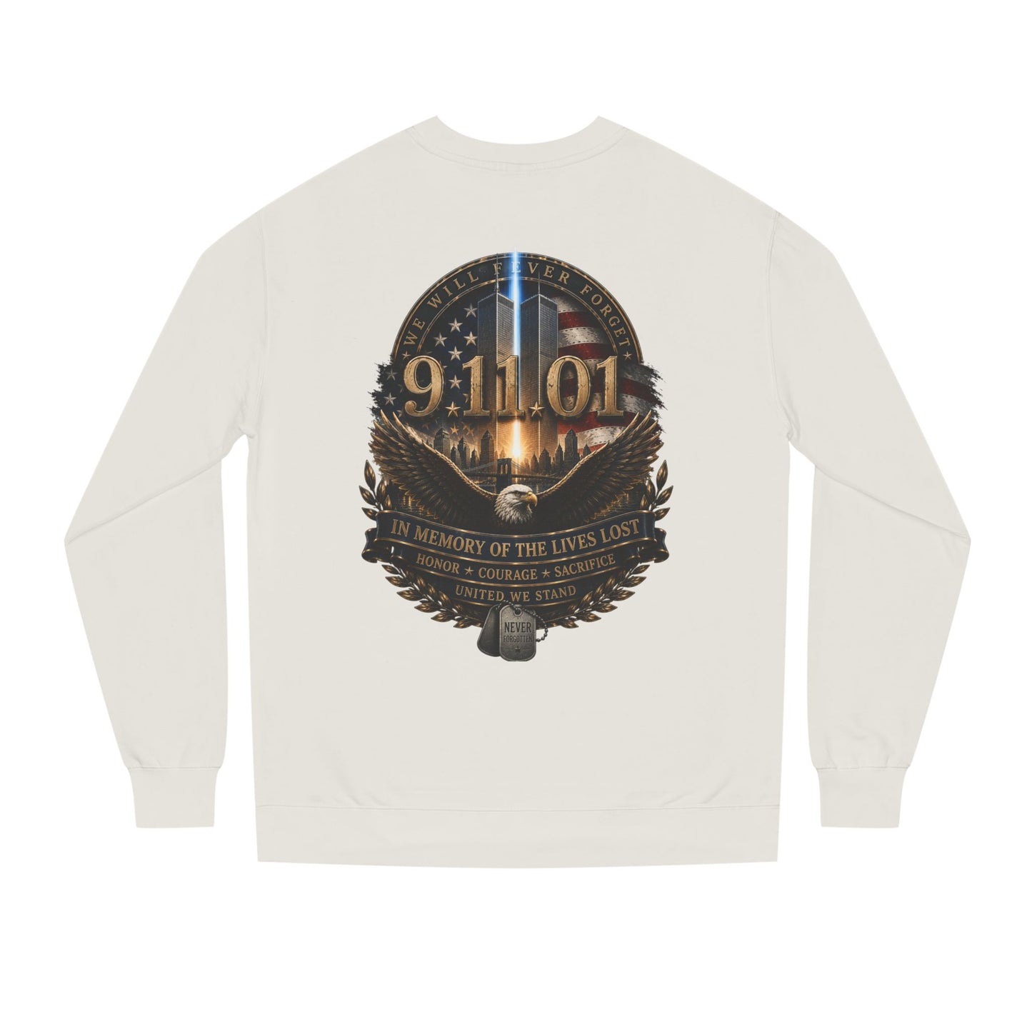 9/11 Memorial Sweatshirt – In Memory of the Lives Lost Tribute Crewneck