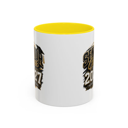Senior Class of 2027 Accent Coffee Mug — Graduation Gift