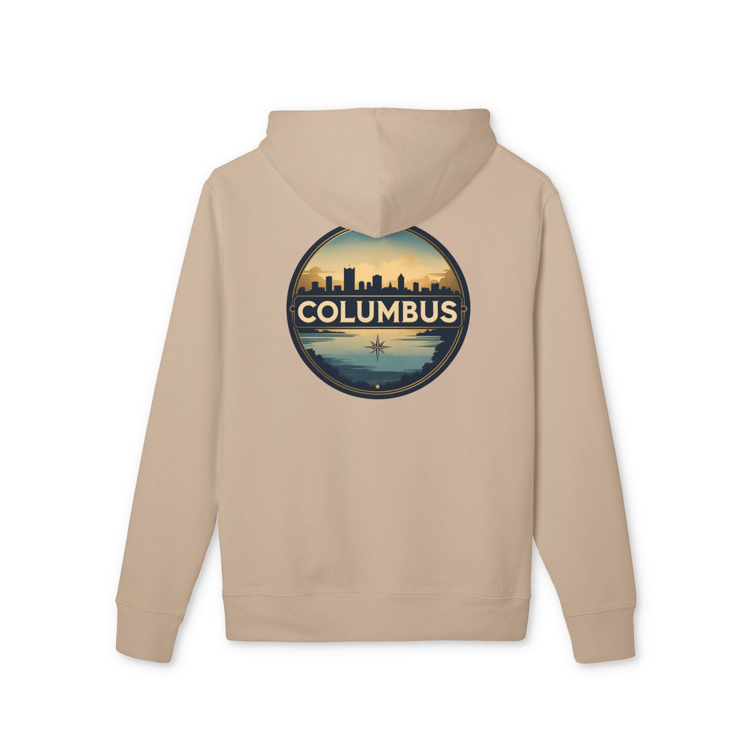 Columbus Skyline Hoodie — Retro Cityscape Sweatshirt