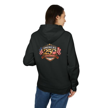 25th Anniversary America Logo Hoodie - Patriotic American Flag Crewneck