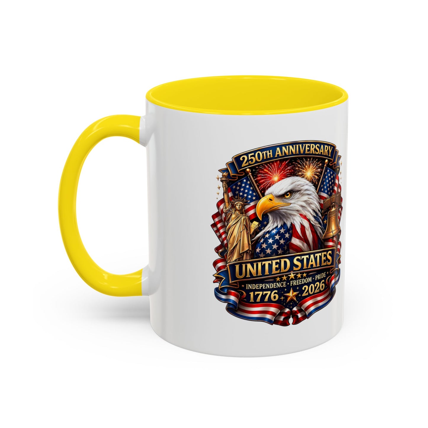 250th Anniversary United States Eagle Coffee Mug – Patriotic 1776–2026 Accent Mug