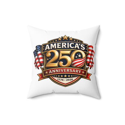 America's 250th Anniversary Throw Pillow — 1776-2026 Patriotic Decorative Cushion
