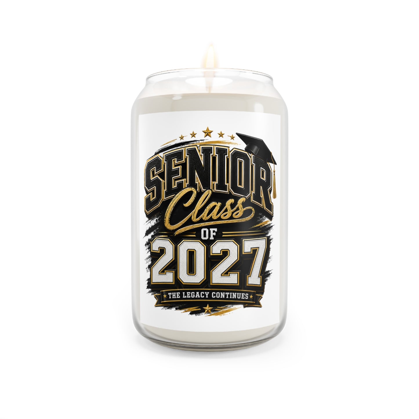 Senior Class of 2027 Scented Soy Candle – Graduation Gift Jar (13.75oz)