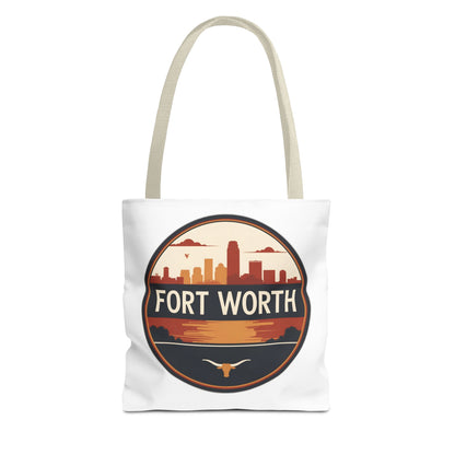Fort Worth Skyline Tote Bag — Vintage Texas Cityscape Tote