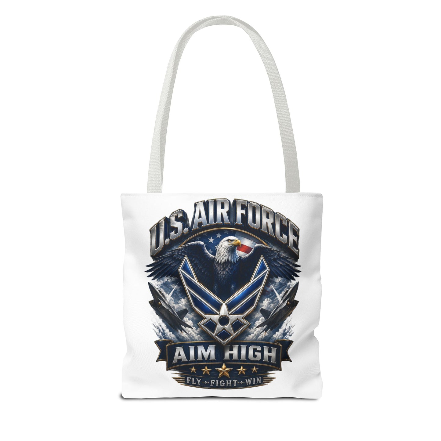 U.S. Air Force Aim High Tote Bag — Patriotic Eagle Military Tote