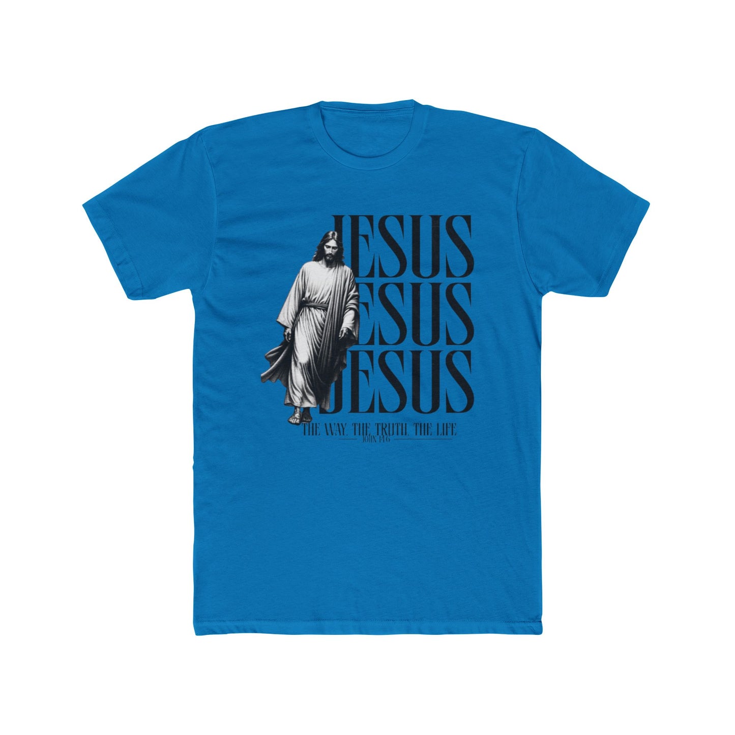 Jesus Repeat Graphic T-Shirt — "Jesus, Jesus, Jesus" Faith Tee