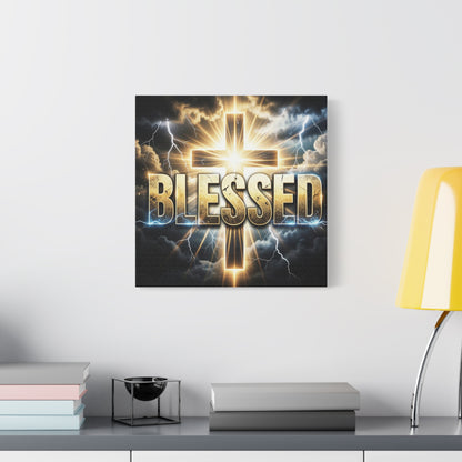 Copy of Blessed Cross Matte Canvas Wall Art