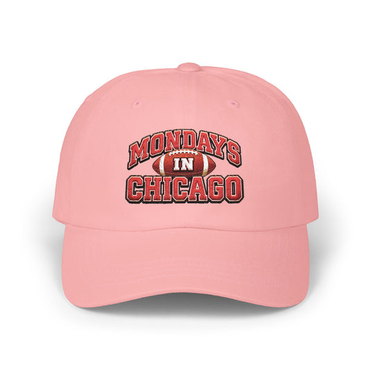 Mondays in Chicago Dad Cap – Vintage Football Logo Baseball Hat