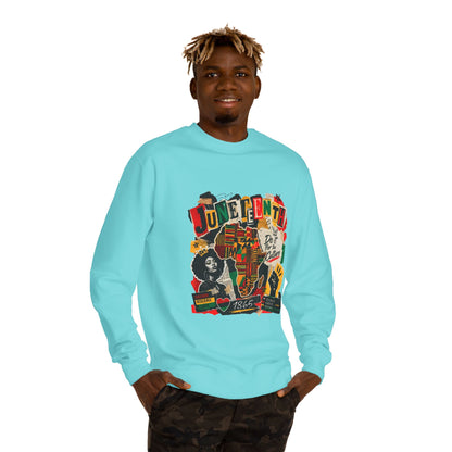 Juneteenth Celebration Sweatshirt — African Heritage '1865' Graphic Crewneck