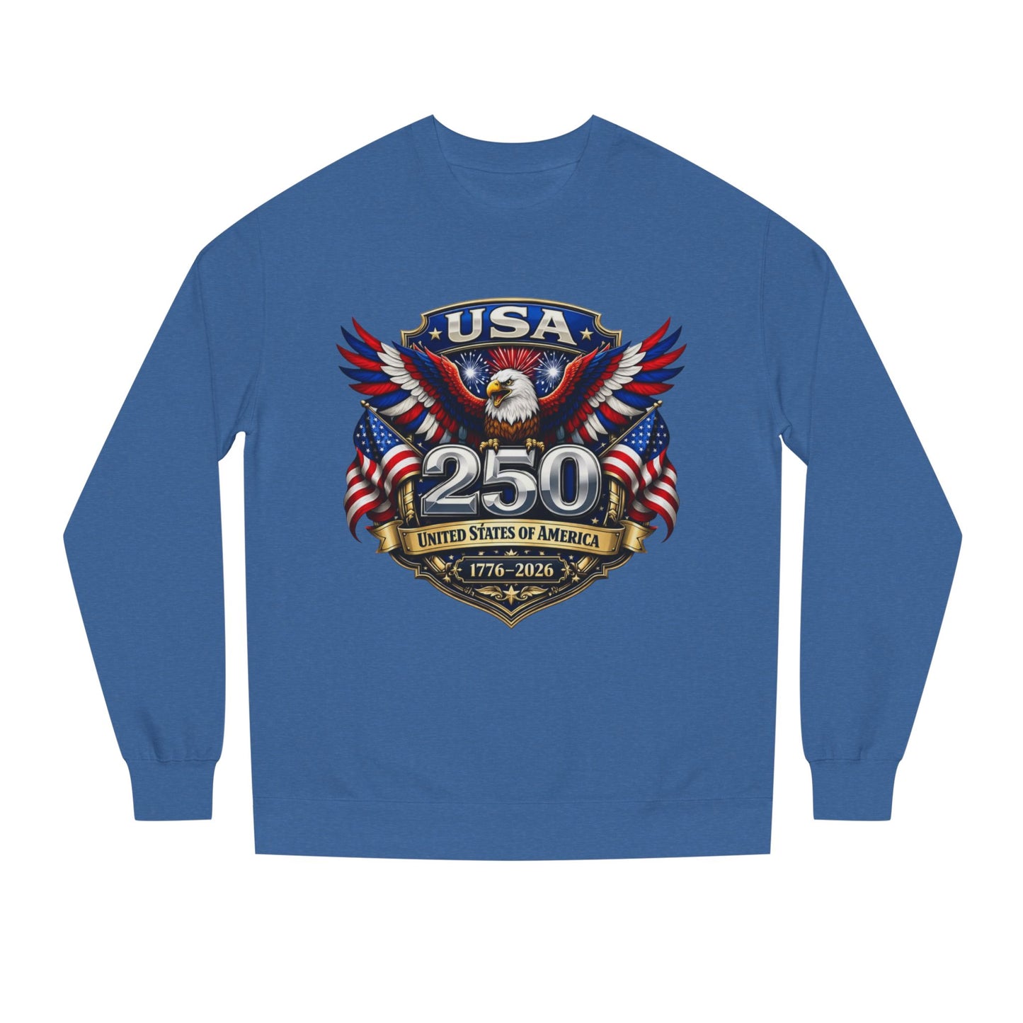 USA 250th Anniversary Eagle Sweatshirt — 1776-2026 Patriotic Crewneck