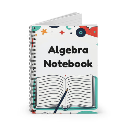 Algebra Notebook — Spiral Ruled Math Notebook for Students