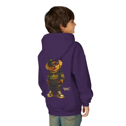 Youth Hoodie — Cool Bear 'Boss' Streetwear Design