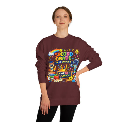 Second Grade Is Cool Sweatshirt – Cute School Kids Crewneck