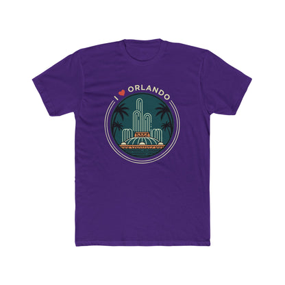 Orlando Fountain Retro Graphic Tee — I  Orlando Travel T‑Shirt