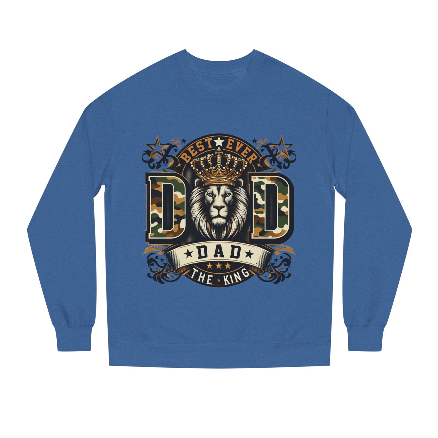 Dad The King Lion Sweatshirt – Best Ever DAD Camouflage Design