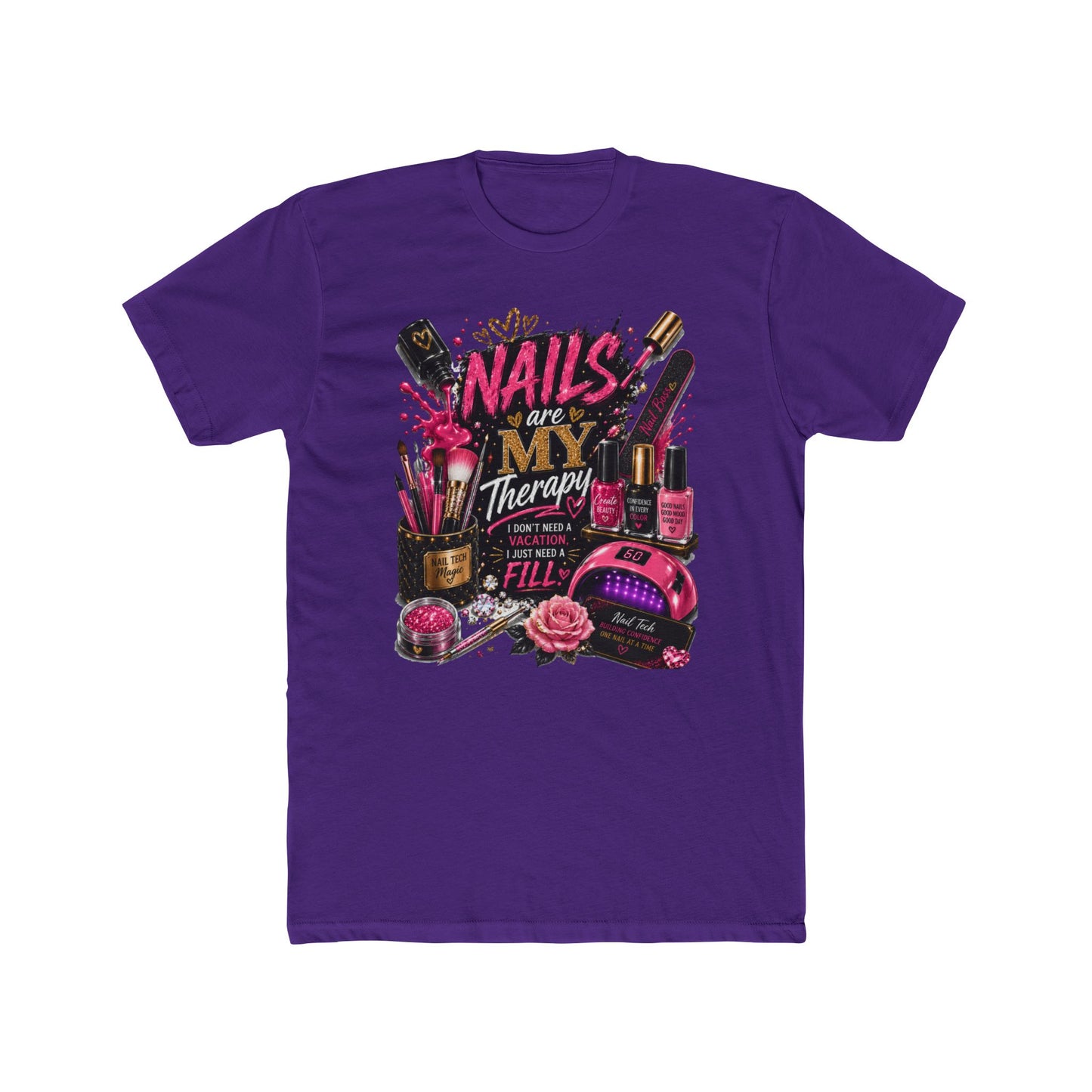 Nails Are My Therapy T-Shirt — Nail Tech & Manicurist Graphic Tee