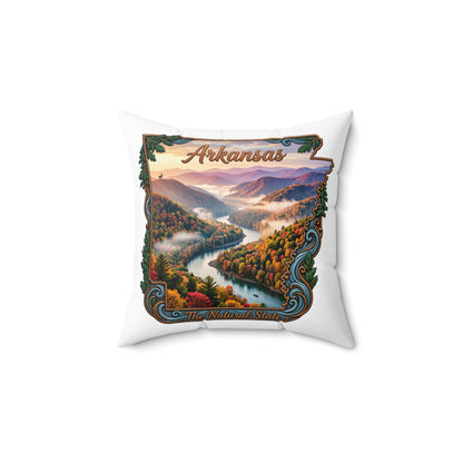 Arkansas Scenic River Pillow — 'The Natural State' Decorative Throw