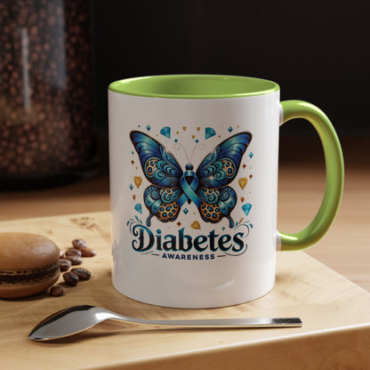 Diabetes Awareness Butterfly Coffee Mug (11/15oz)