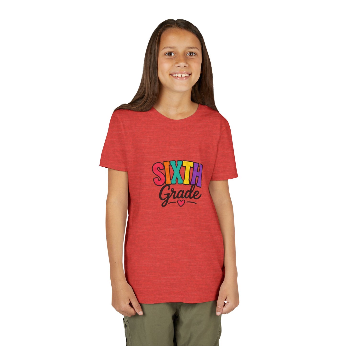 Sixth Grade Youth Tee – Colorful Back to School Shirt