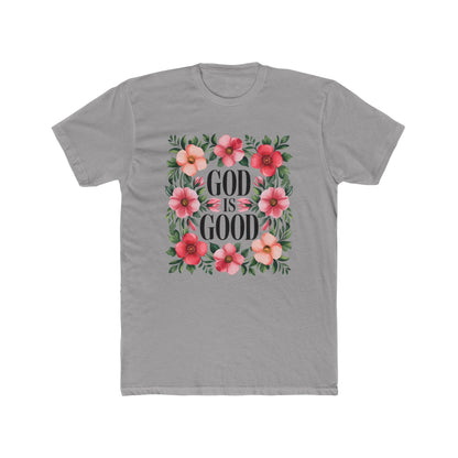 God Is Good Floral T-Shirt — Christian Faith Tee