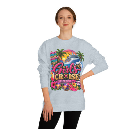 Girls Cruise Sweatshirt — Tropical Bachelorette/Group Vacation Crewneck