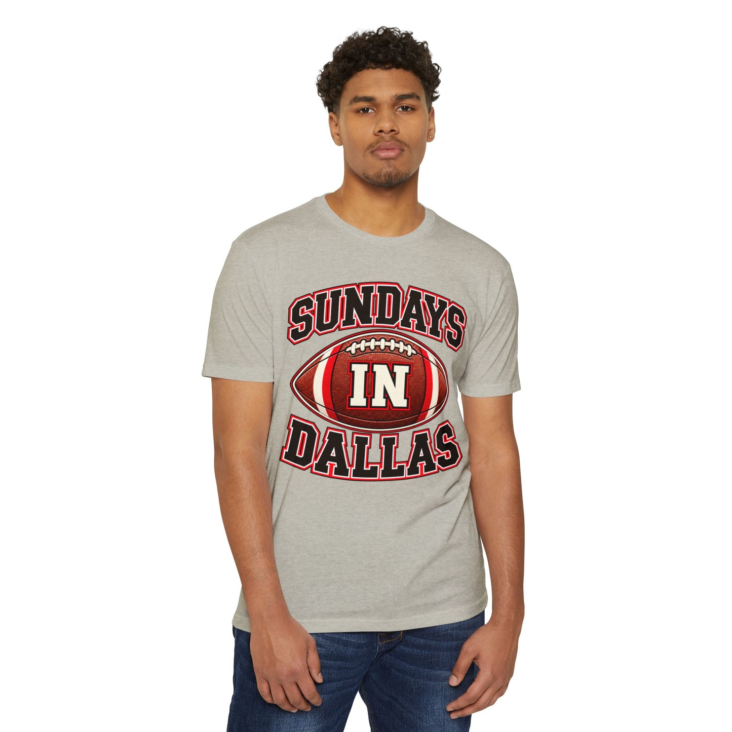 Sundays in Dallas Football T-Shirt