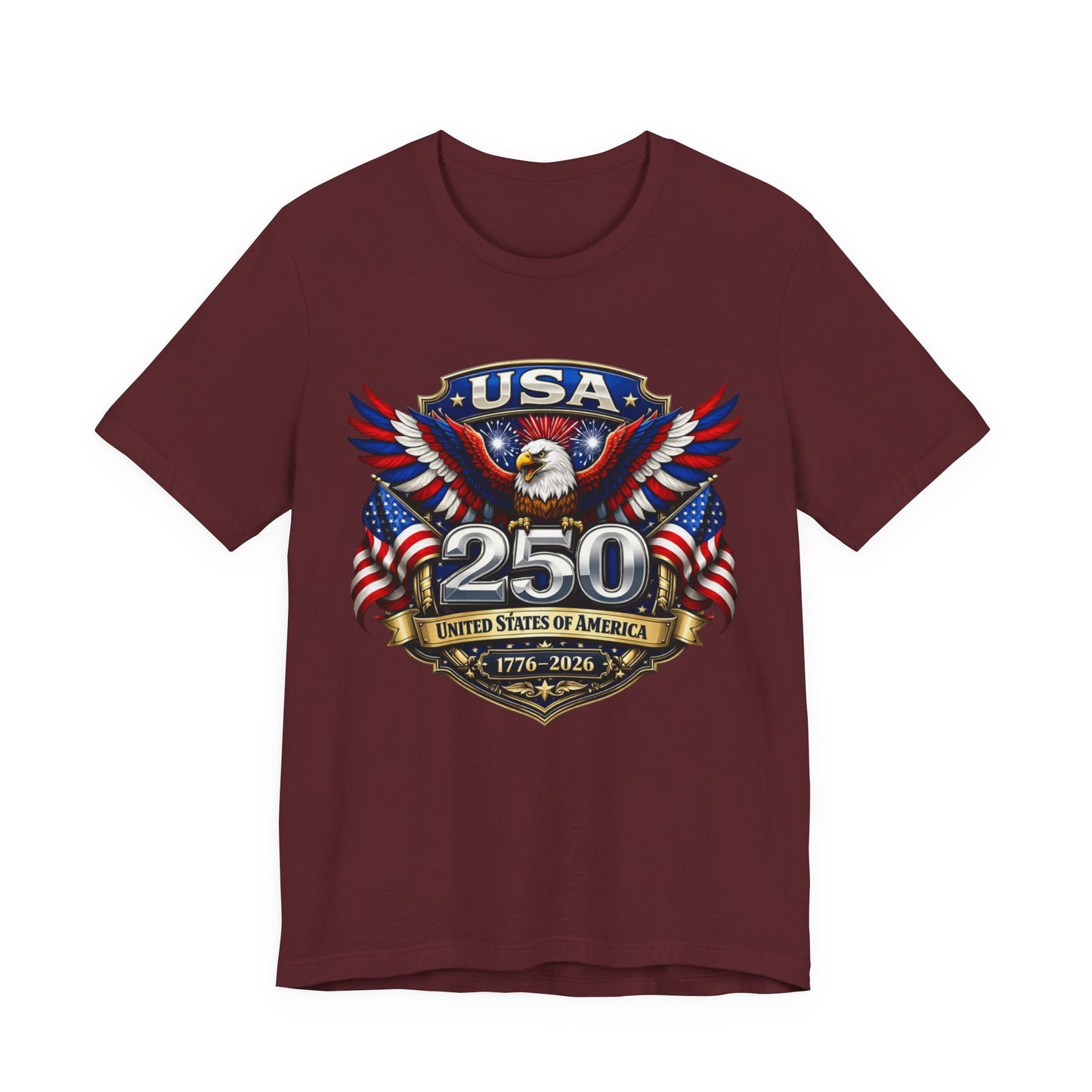 USA 250th Eagle T-Shirt — 1776–2026 Patriotic American Independence Tee