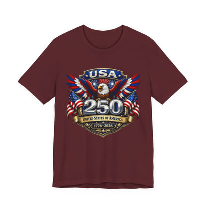 USA 250th Eagle T-Shirt — 1776–2026 Patriotic American Independence Tee