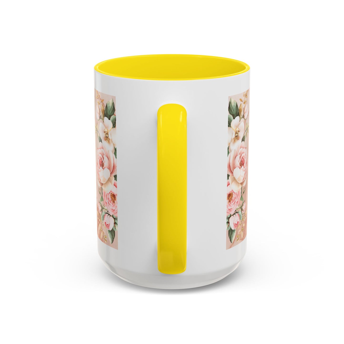 Mother's Heart Floral Accent Coffee Mug – “A Mother's Heart…Where Love Speaks the Loudest” (11/15oz)