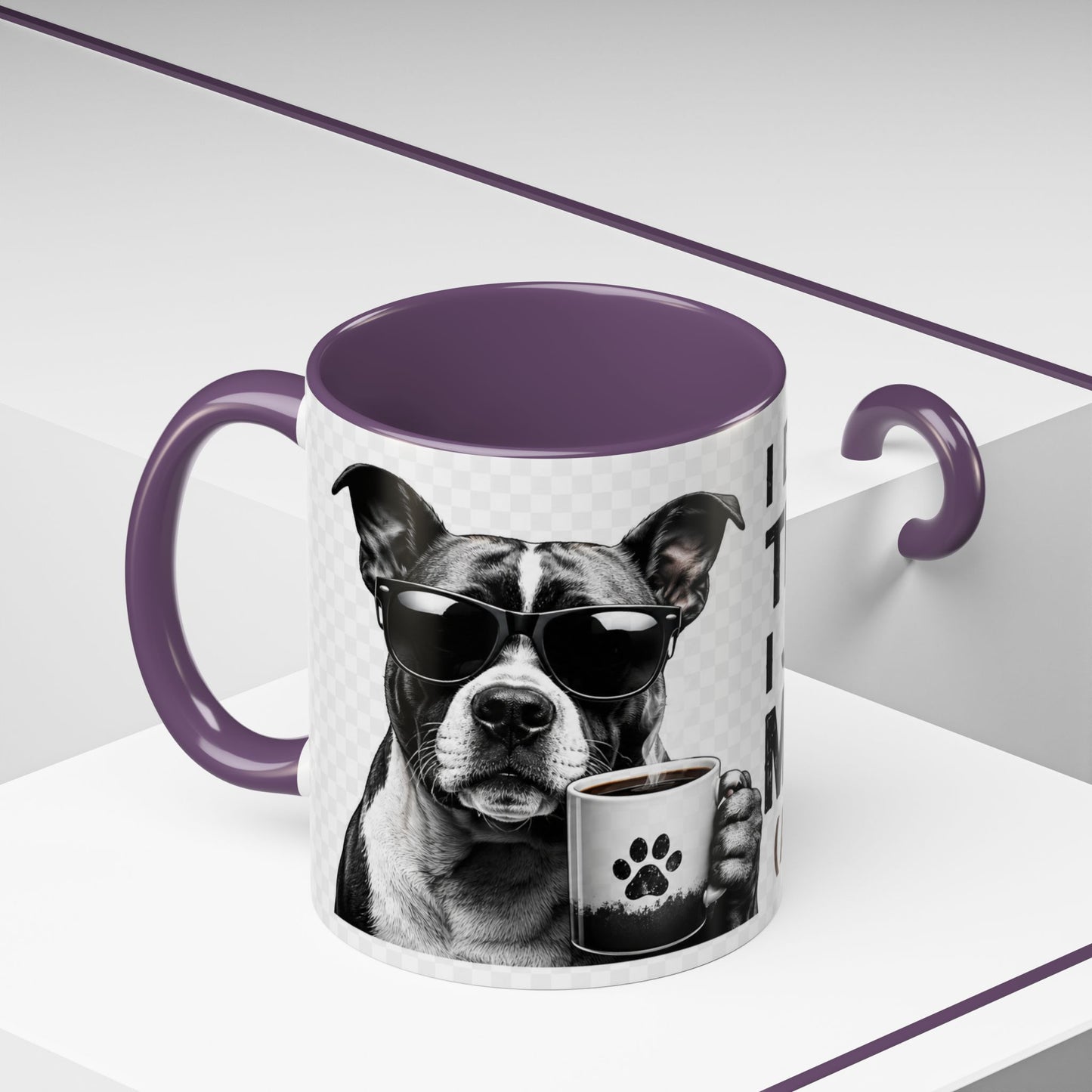Dog Lover Coffee Mug — "I Don't Need Therapy I Just Need My Dog (And Coffee)" Accent Mug