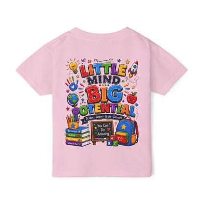 Toddler T‑Shirt — "Little Mind Big Potential" Back‑to‑School Graphic Tee