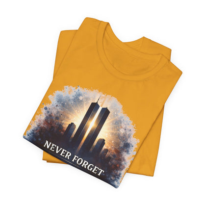9/11 Never Forget Tee — World Trade Center Memorial Shirt
