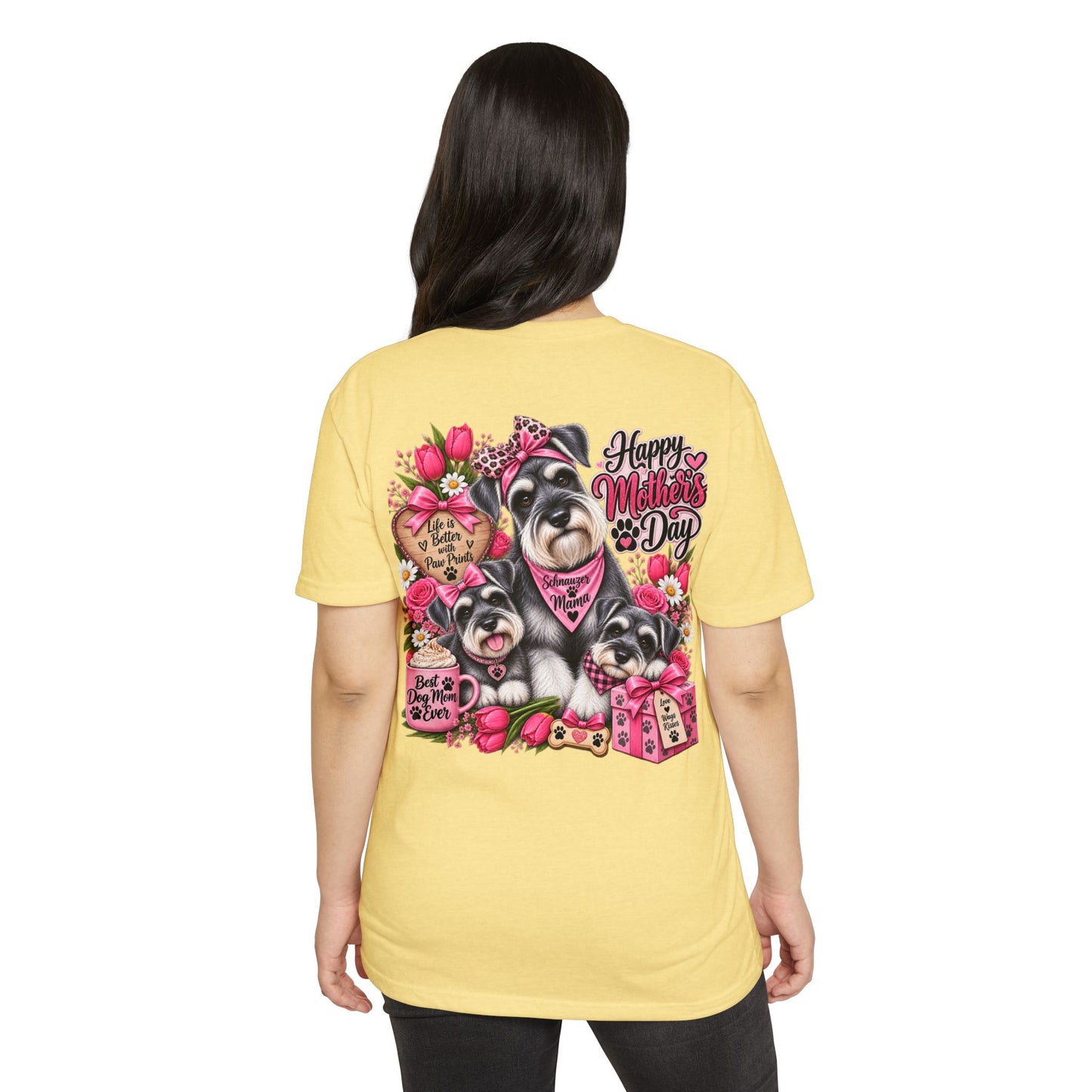 Mother's Day Schnauzer T-Shirt — Happy Mother's Day Dog Mom Tee
