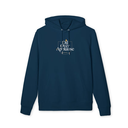 Oil Over Applause Hoodie — Minimalist Logo Pullover