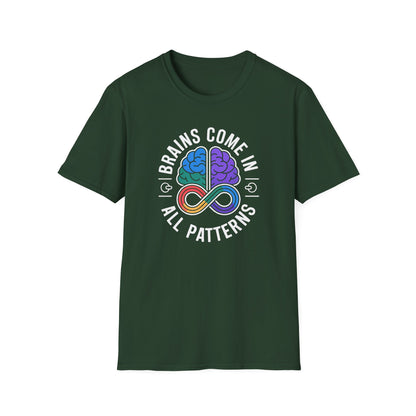 Brains Come in All Patterns T-Shirt
