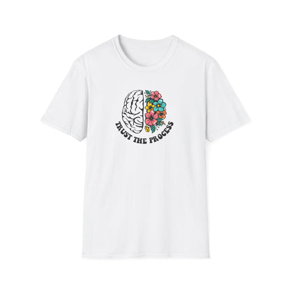 Trust the Process Brain & Flowers T-Shirt