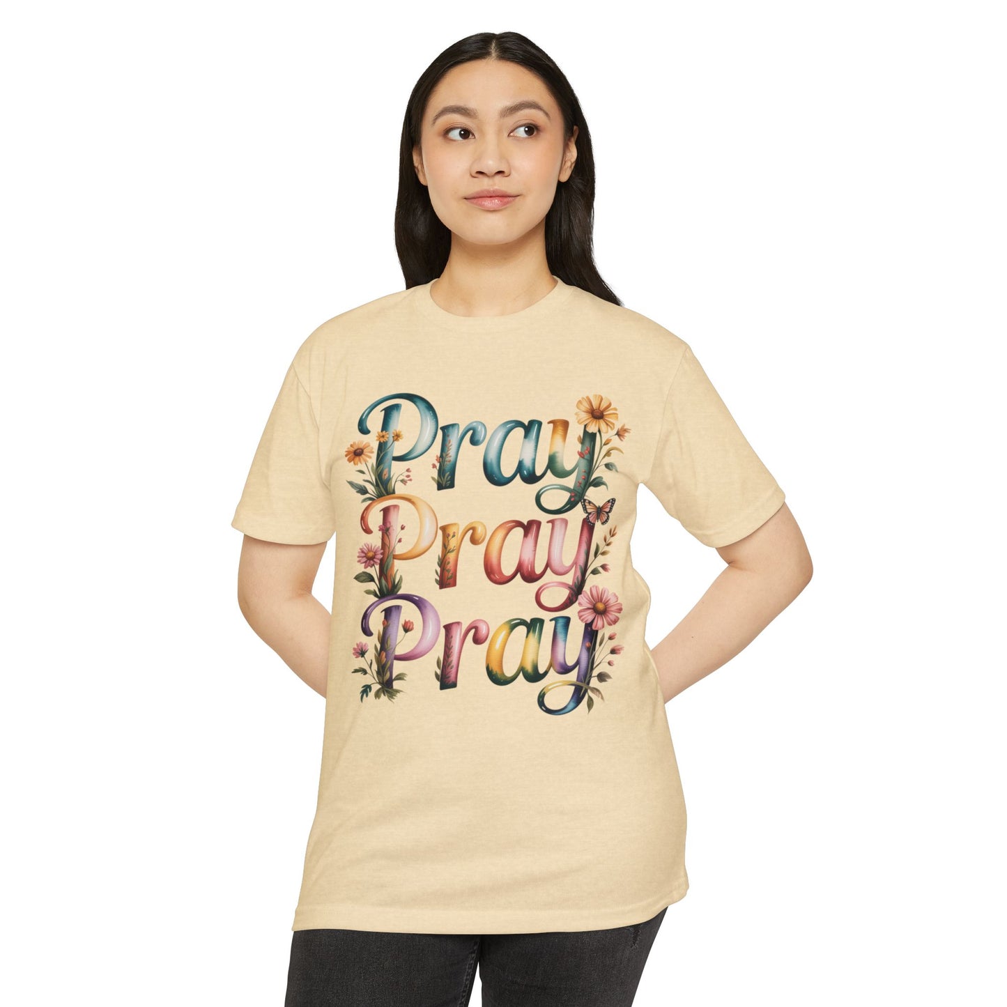 Pray Pray Pray Floral T-Shirt