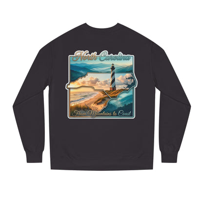 North Carolina Lighthouse Sweatshirt — From Mountains to Coast Scenic Crewneck