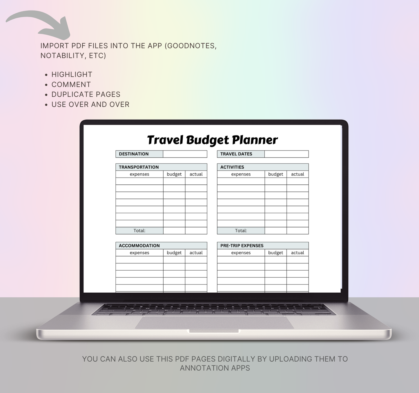 Kids Summer Planner | Printable Daily Activity & Vacation Organizer